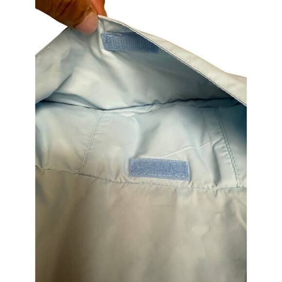 "COLUMBIA" Baby Blue Windbreaker Womens Jacket SZ 2X Zip Up 1 TINY FAINT SPOT - Picture 15 of 15